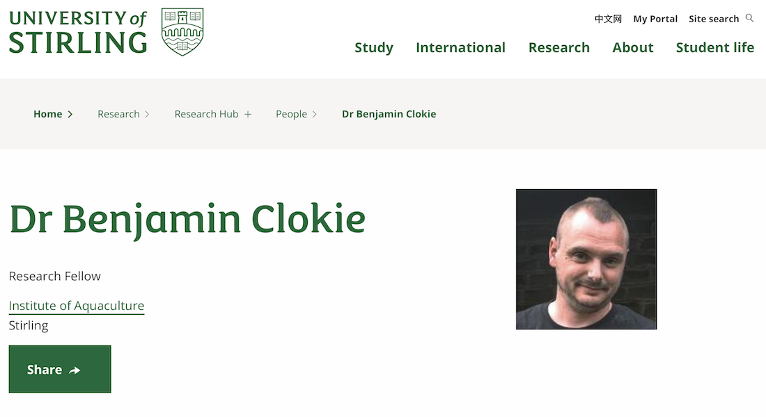 Dr Ben Clokie